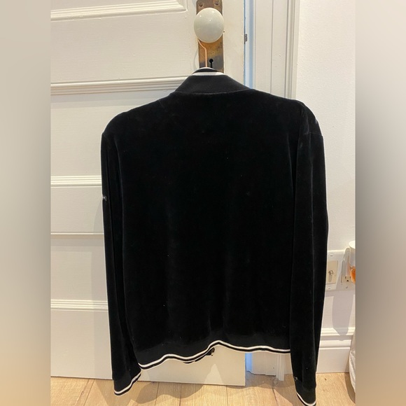 Burberry velvet zip up sweater in size Large - Picture 2 of 2